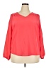 Nautica 100% Polyester Orange 3/4 Sleeve Blouse Size XXL - photo 1