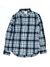 Crewcuts Plaid Blue Long Sleeve Button-Down Shirt Size 12 - photo 1