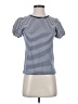 J.Crew Stripes Blue Short Sleeve Turtleneck Size XXS - photo 1