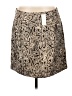Ann Taylor LOFT Paisley Tan Formal Skirt Size 12 - photo 2
