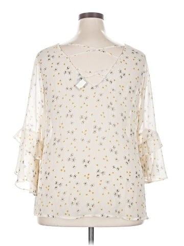 Torrid 3/4 Sleeve Blouse (view 2)