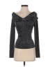 Central Park West Gray Long Sleeve Top Size S - photo 1