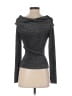 Central Park West Gray Long Sleeve Top Size S - photo 2
