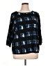 Clara Sun Woo Black 3/4 Sleeve Blouse Size XL - photo 1