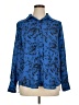 T Tahari 100% Polyester Blue Long Sleeve Blouse Size XL - photo 1