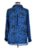 T Tahari 100% Polyester Blue Long Sleeve Blouse Size XL - photo 2