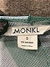 Monki Checkered-gingham Teal Long Sleeve Blouse Size S - photo 7