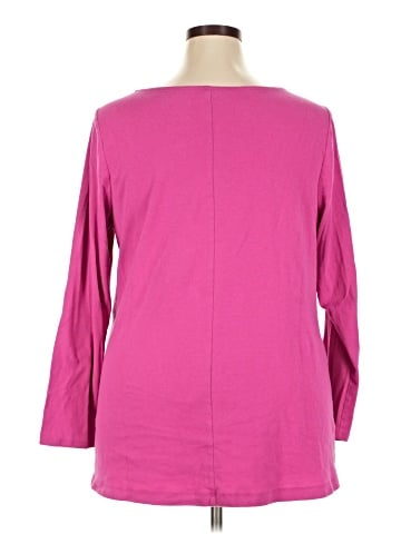Lane Bryant 3/4 Sleeve T-Shirt (view 2)