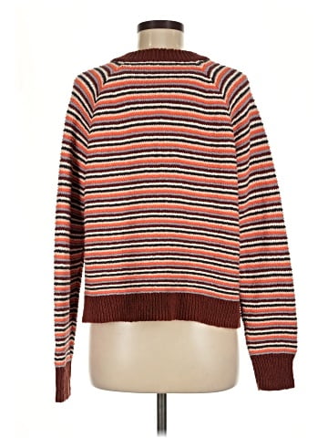 Madewell Arden V-Neck Crop Pullover Sweater in Stripe (view 2)