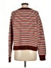 Madewell 100% Cotton Stripes Brown Pullover Sweater Size M - photo 2