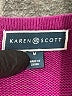 Karen Scott 100% Cotton Chevron-herringbone Purple Pullover Sweater Size M - photo 7