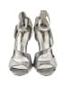 Nina Metallic Silver Heels Size 6 1/2 - photo 2