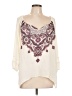 Jolt 100% Polyester Ivory 3/4 Sleeve Blouse Size XL - photo 1