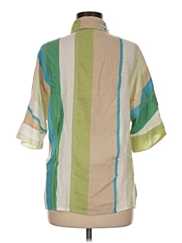 Three Hearts 3/4 Sleeve Button-Down Shirt (view 2)