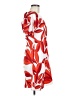 Shein 100% Polyester Tropical Red Cocktail Dress Size 6 - photo 4