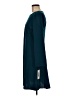 DKNY 100% Polyester Solid Teal Casual Dress Size 6 - photo 5