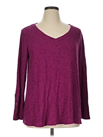 Lane Bryant 3/4 Sleeve T-Shirt (view 1)