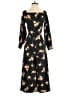 ASOS 100% Polyester Floral Black Jumpsuit Size 2 - photo 1