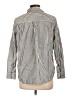 Gap 100% Cotton Stripes Ivory Long Sleeve Button-Down Shirt Size Lg Petite - photo 2