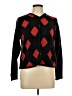 Amanda Smith 100% Acrylic Argyle Black Cardigan Size L - photo 1