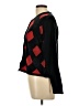 Amanda Smith 100% Acrylic Argyle Black Cardigan Size L - photo 5