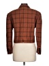 Doncaster Collection 100% Silk Tweed Brown Silk Blazer Size 10 - photo 2