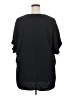 Fred David 100% Polyester Black Short Sleeve Blouse Size 2X - photo 2