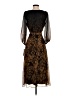 DKNY 100% Polyester Animal Print Brown Cocktail Dress Size 2 - photo 2