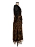 DKNY 100% Polyester Animal Print Brown Cocktail Dress Size 2 - photo 4
