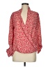 Pleione 100% Polyester Red Long Sleeve Blouse Size M - photo 1