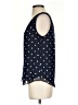 Banana Republic 100% Polyester Polka Dots Blue Sleeveless Blouse Size XS - photo 5