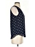 Banana Republic 100% Polyester Polka Dots Blue Sleeveless Blouse Size XS - photo 4