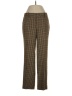 J.Crew 100% Polyester Houndstooth Brown Casual Pants Size 0 - photo 1