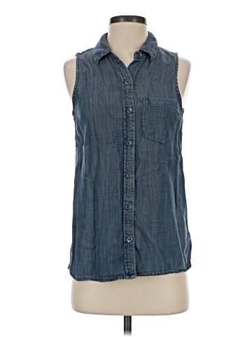 Banana Republic Factory Store Sleeveless Button-Down Shirt (view 1)