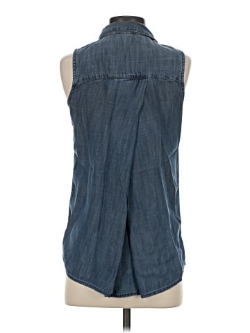 Banana Republic Factory Store Sleeveless Button-Down Shirt (view 2)