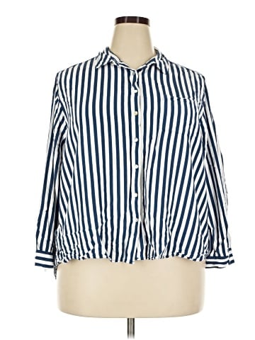 Jane and Delancey 3/4 Sleeve Button-Down Shirt (view 1)