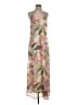Old Navy 100% Polyester Tropical Tan Casual Dress Size S - photo 1