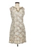 Jessica Howard 100% Polyester Graphic Ivory Cocktail Dress Size 8 (petite) - photo 1