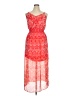 Faded Glory 100% Polyester Paisley Red Cocktail Dress Size 1X - photo 1