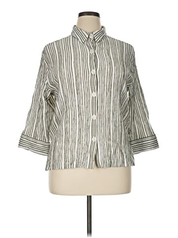 White Stag 3/4 Sleeve Button-Down Shirt (view 1)