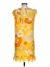ModCloth Tropical Yellow Casual Dress Size L - photo 2