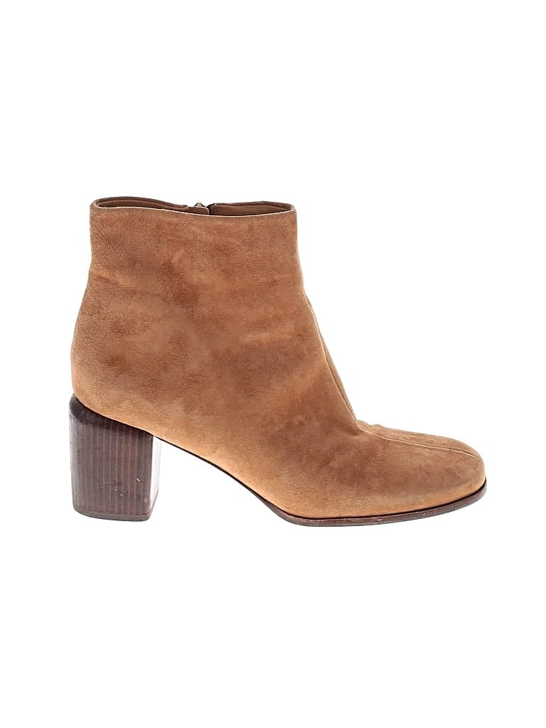 Pre-owned Vince Ankle Boots In Tan
