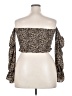 Better be Brown Long Sleeve Blouse Size M - photo 2