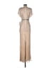 Mac Duggal 100% Polyester Metallic Silver Cocktail Dress Size 4 - photo 2