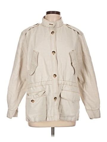Madewell Cinched Utility Jacket in Italian Linen Twill (view 1)