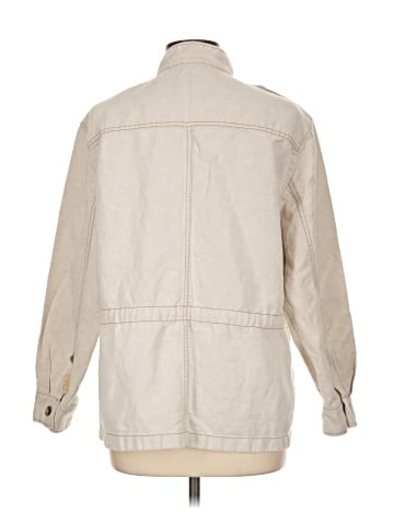 Madewell Cinched Utility Jacket in Italian Linen Twill (view 2)