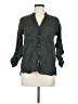 Zara 100% Linen Gray Green 3/4 Sleeve Button-Down Shirt Size M - photo 1