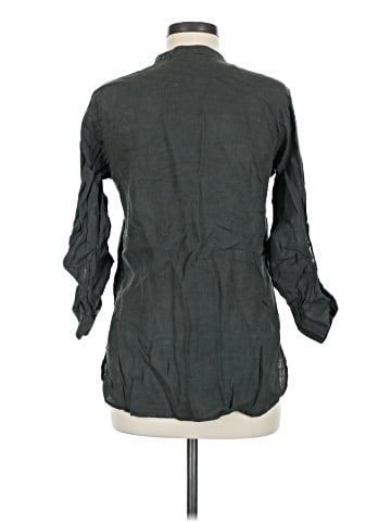 Zara 3/4 Sleeve Button-Down Shirt (view 2)
