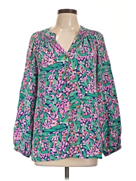 Lilly Pulitzer Long Sleeve Silk Top (view 1)