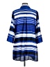 Chico's 100% Polyester Stripes Blue 3/4 Sleeve Blouse Size Med (1) - photo 2